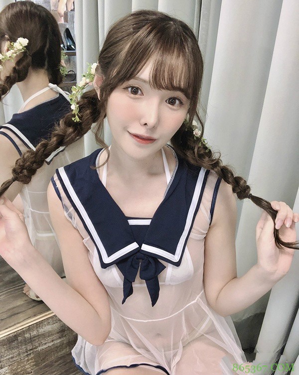 AV小天后水手服VS.透视水手服长腿女神「桥本有菜」果然是最适合制服的美少女！