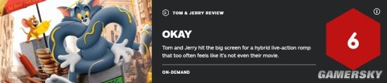 《猫和老鼠》电影获IGN 6分：不属于汤姆和杰瑞的片子