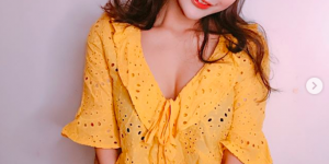 【大发娱乐】實況主「火辣爆乳衣」好兇喔，驚人車頭燈太「波濤洶湧」了！
