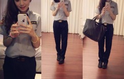 【大发娱乐】台南最正女警「桃桃」上胸大到把警察制服撐爆，超萌大眼還有深邃事業線：好想被盤查…