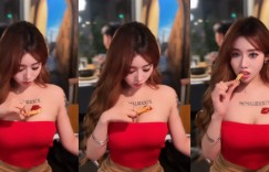 【大发娱乐】有奶味？巨乳小隻馬《Bebe韶瑄》示範薯條沾番茄醬的正確方式