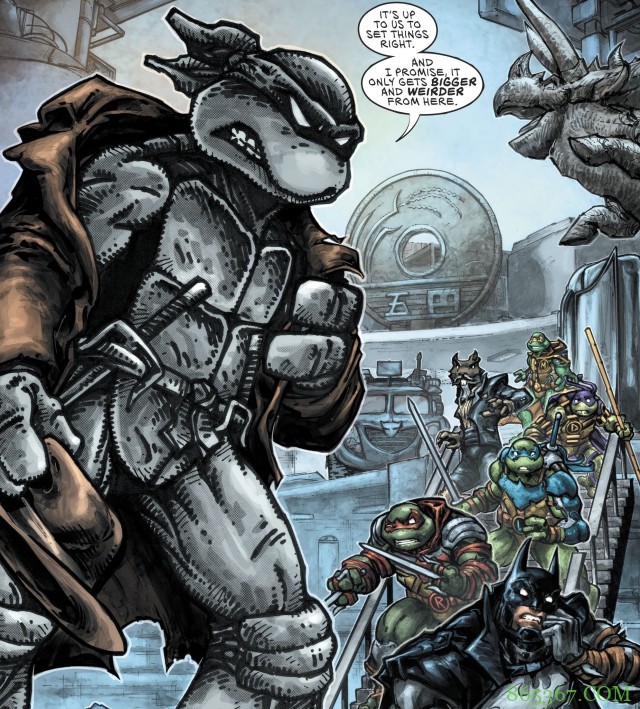 DC宇宙与忍者龟宇宙合作 忍者龟变成罗宾协助蝙蝠侠