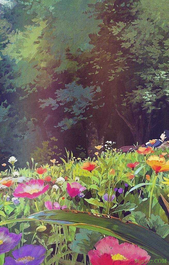 宫崎骏动漫场景插画 第一张插画都有童话的味道