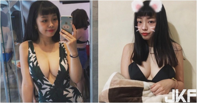 奶夠大才能當朋友！妹子「中路大開」上街！好姐妹的上圍也猛猛der