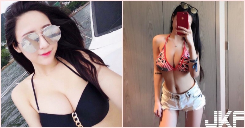 好猛喔！香港「白嫩乳妹」身材有夠犯規！33E爆乳身材讓人受不了…