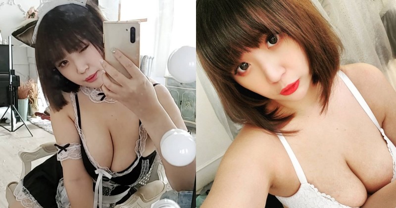 G級女神！超兇正妹「Ruru茹茹」美胸太震撼，「極深長的事業線」有夠撩人！