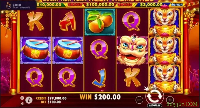 大发娱乐国风主题老虎机力作——舞狮送财深度介绍