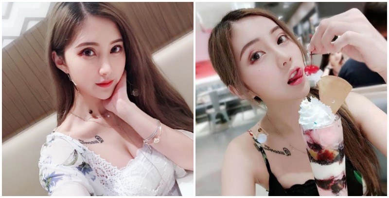 連吃櫻桃都能撩人　「爆乳小野貓」許伊兒魅惑電眼連吃下午茶都能電暈你