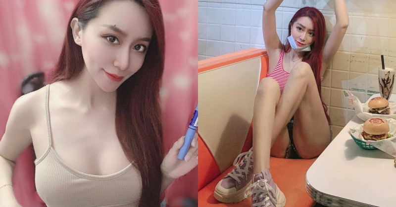 「長腿正妹」美式餐廳出沒！超短熱褲秀「雪白美腿」和大半蜜桃，讓人食指大動！