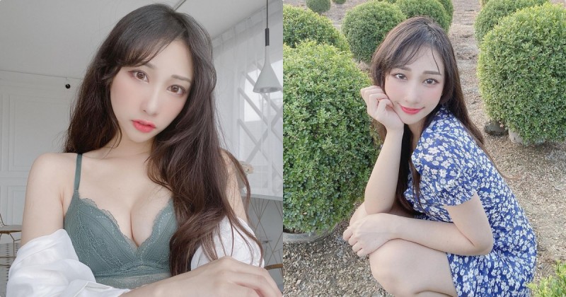 正妹「岑晴晴」窈窕曲線配超甜臉蛋，性感內衣展現「超白皙嫩乳」！