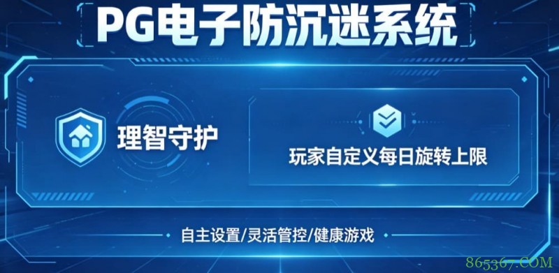 防沉迷功能:PG电子上线“理智守护”系统,支持玩家自定义每日旋转上限。