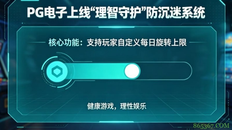 防沉迷功能:PG电子上线“理智守护”系统,支持玩家自定义每日旋转上限。