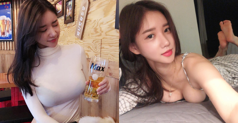 性感正妹원미령「透明奶衣」乳量炸裂　每一件衣服都被撐成緊身衣！