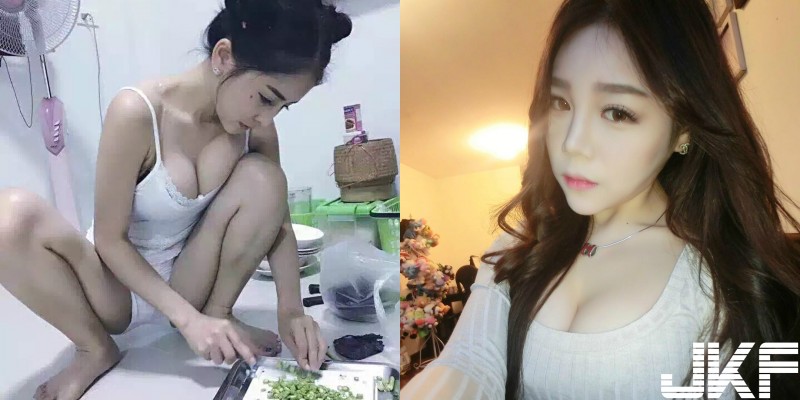 性感廚娘霸氣開腿「爆乳切菜」！僅穿睡衣招待「深夜私房料理」…