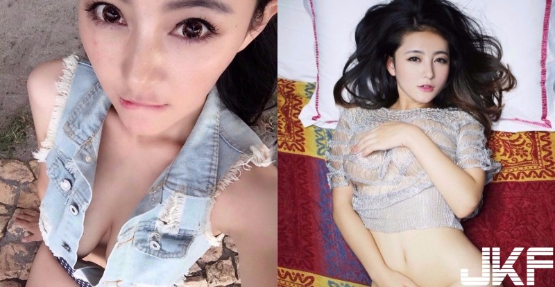 太大膽！馬甲外套裡竟「一絲不掛」！扣子開開曝曬無包覆的「美乳原形」…